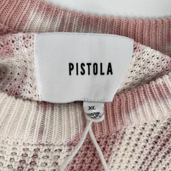 Pistola Olga Thermal Pullover Size XL Waffle Knit Long Sleeve Cotton Crewneck - Picture 8 of 11